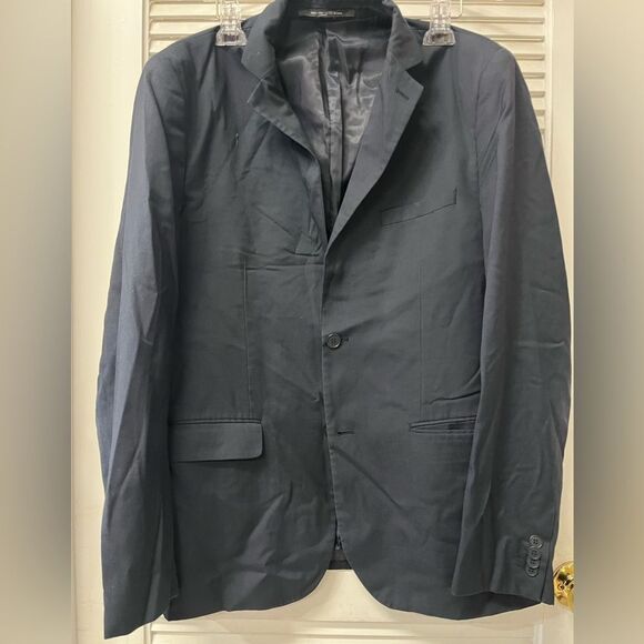 J. Ferrar grey/blue  lined suit coat/sports coat size 44R - Picture 1 of 2